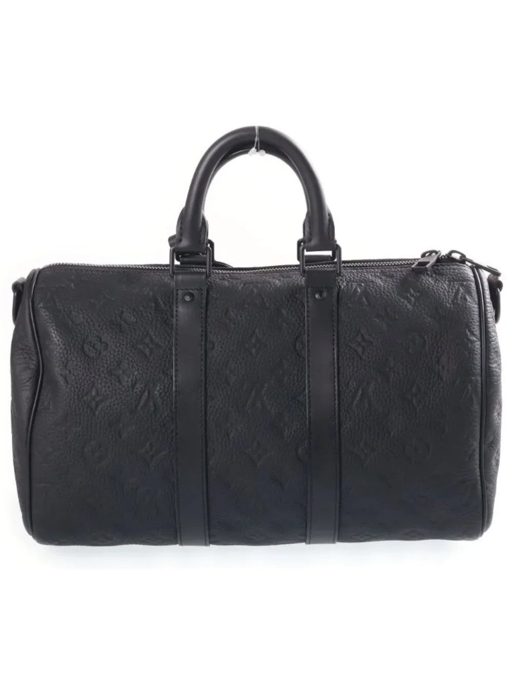 Louis Vuitton Keepall Bandouliere 35 Monogram Taurillon Noir Leather 2-Way Bag